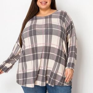 New Curvy Lovey Plaid Top